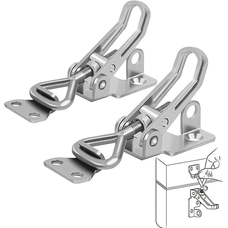 Fermeture De Porte Magnétique Ultra-mince - 4 Pièces - Fermeture Douce - Pour Placard/porte