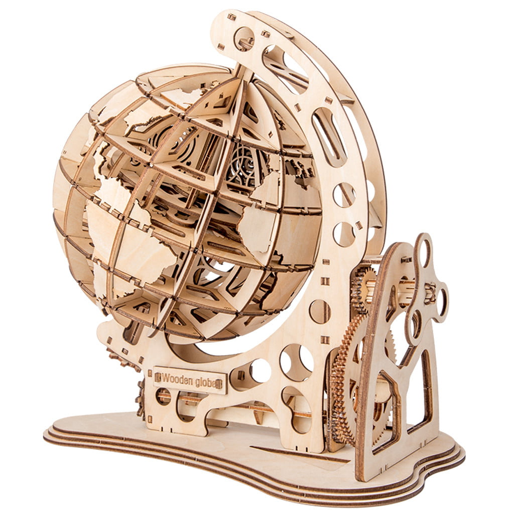 3D DIY Wooden Puzzle Laser Cut Mechanically Driven Model Handmade Crafts Kid 