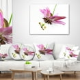 thumbnail image 3 of Designart Passiflora Flower over White - Animal Throw Pillow - 18x18, 3 of 4