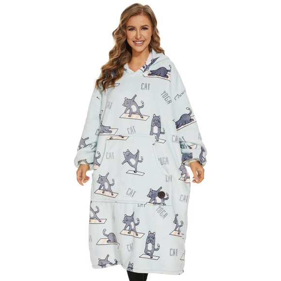 Sudadera portátil con capucha THREE POODLE Over-Size Sherpa