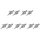 thumbnail image 1 of Correa Guitarra Eléctrica para Botón Bloqueo Clavos Antideslizantes (plateados) 2 Uds., 1 of 9
