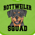 thumbnail image 4 of Inktastic Dog Rottweiler Squad Boys or Girls Baby Bib, 4 of 4