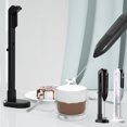 thumbnail image 1 of Espumador de leche con soporte de carga | Mini batidor y crema de café eléctrico | Batidora de 2 velocidades para leche, huevos, salsas | Máquina de espuma portátil de mano | Funciona con pilas, 1 of 8