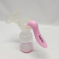 thumbnail image 5 of paiter. Breast pumps Pink Handle Transparent Body Manual Breast Pumps With Transparent Funnel Collection Bottle And Ergonomic Design, 5 of 5