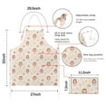 thumbnail image 7 of Flower Fairy Princess Pattern Apron-Garden Aprons for Women with Pockets-Cotton Linen Waterproof Kitchen Cooking Gardening Aprons Adjustable for Kitchen,Cooking,BBQ and Salon 33x27 Inch, 7 of 7