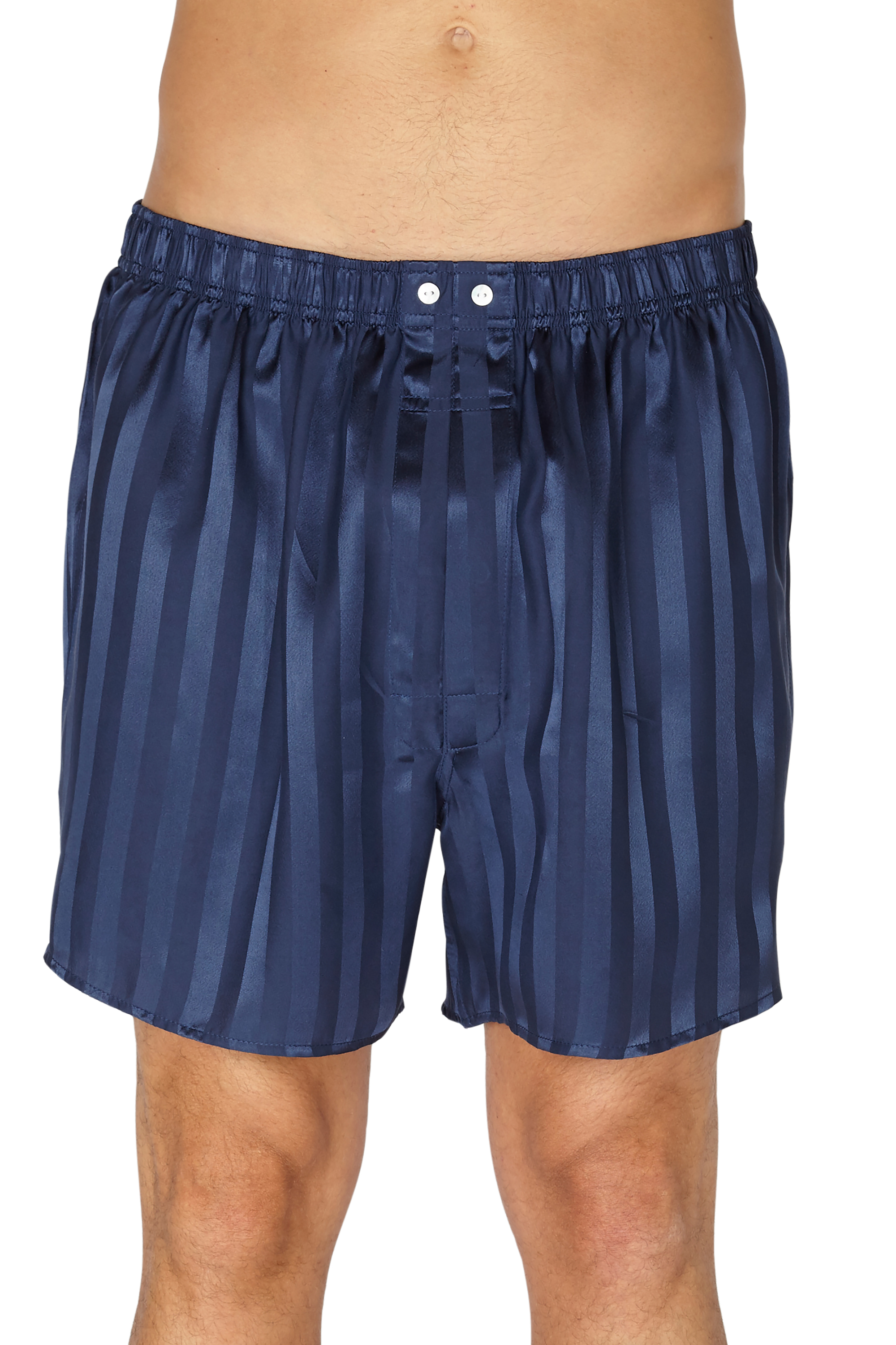 Intimo Mens Satin Stripe Boxer- Big 