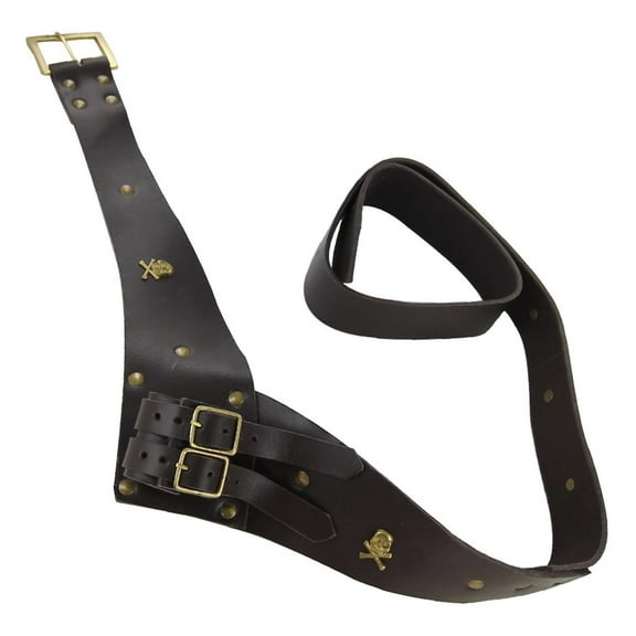 Armory Replicas Leather Sword Frog Belt Hanger – Medieval Pirate Cutlass Holder with Adjustable Straps
