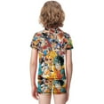 thumbnail image 4 of My Hero Academia Boys Rash Guard Set 2 Piece Swimsuits Short Sleeve Bathing Suits with Trunks, 4 of 7