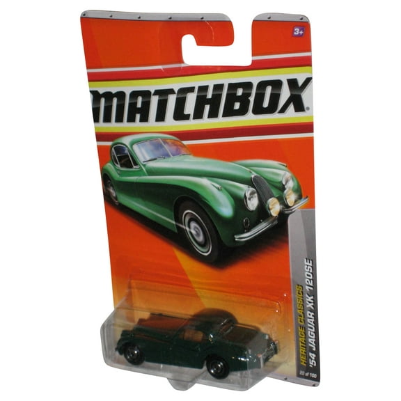 Matchbox Heritage Classics (2009) Green '54 Jaguar XK 120SE Toy Car 20/100