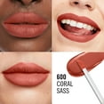 thumbnail image 6 of RIMMEL Lasting Mega Matte Liquid Lipstick, 600 Coral Sass, 0.25 fl oz, 6 of 11