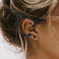 thumbnail image 4 of Elf Ear Cuff Handcraft Gothic Vintage para Halloween Girl - Negro Derecha Yinane Clip de manguito de oreja, 4 of 8