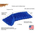 thumbnail image 6 of Microwavable Heating Pad for Back Pain, Migraine, Headache, Shoulder & Neck Pain Relief - Weighted Moist Heat Pack for Hot & Cold Therapy - Blue, 6 of 7