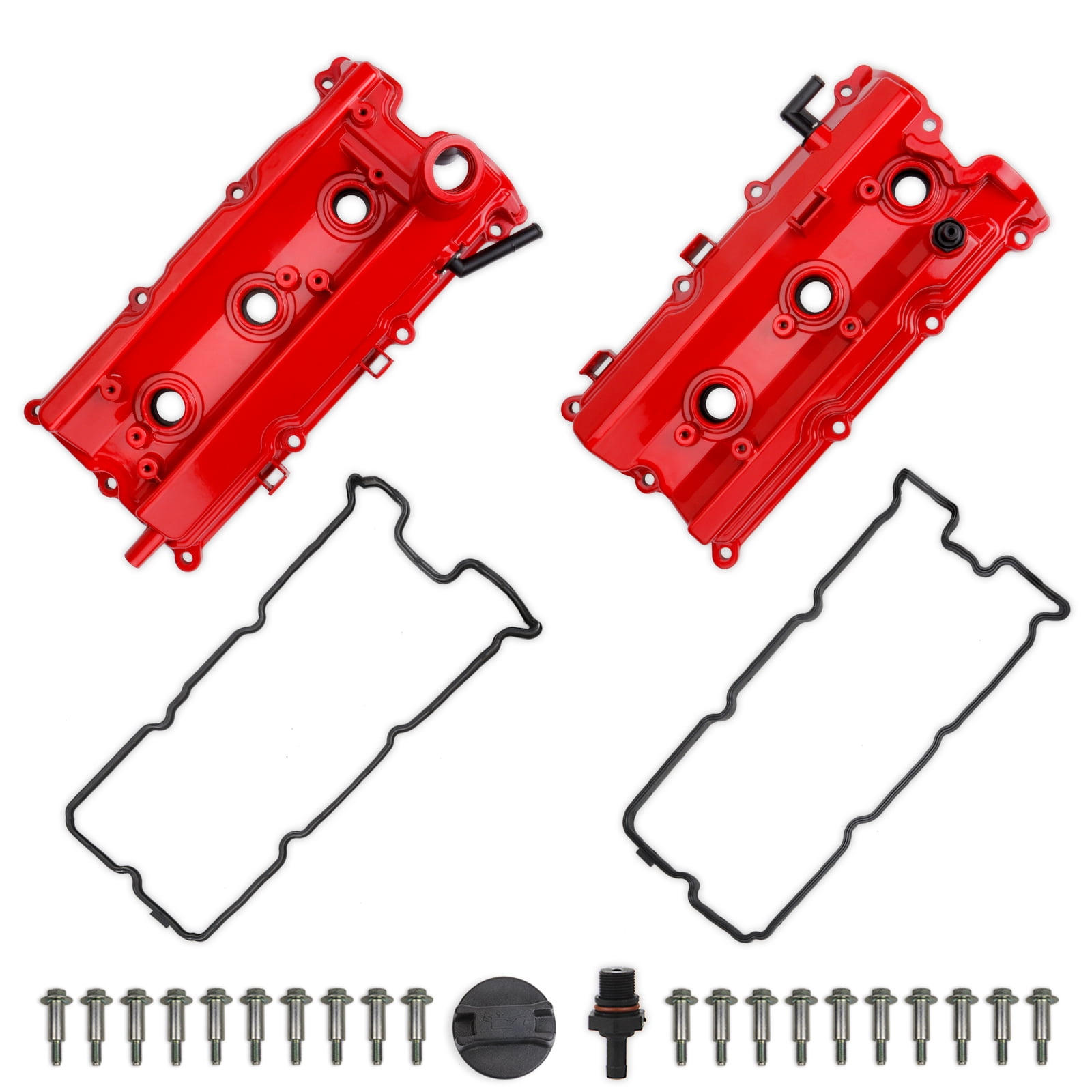 MITZONE Upgrade Aluminum Valve Covers Left and Right Compatible with