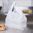 thumbnail image 6 of White T-Shirt Plastic Bags, High Density HDPE Carry-Out, 500 Count, 15 x 7 x 26 in, 6 of 7