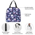 thumbnail image 4 of Sikiie Skull flower white blue Lunch Bag for Women & Men Adult Insulated Lunch Box, Food Lunch Containers Lunch Tote Bags for Work, Travel, Outdoor, 4 of 8