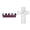D, variant on Blessed Jesus Edition Cross Emblem Metal Badge, Raised Letter 3D Chrome Christian American Flag Vehicle Emblem for Truck SUV, Christian Vehicle Accessories, Faith Inspired Auto Decor (2, D)