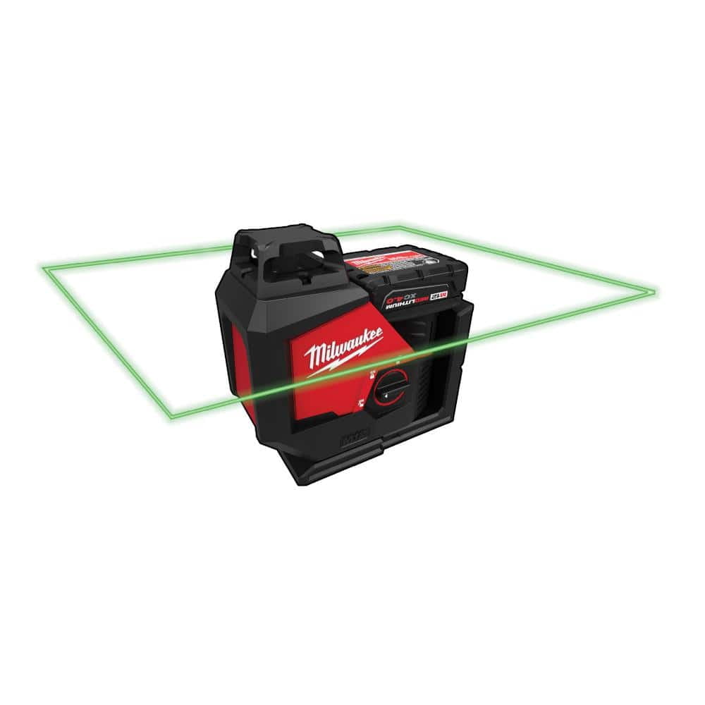 Milwaukee 631-21 M12 12V Green 360-Degree Single Plane Laser Level Kit (4.0Ah) 1 Set