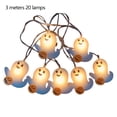 thumbnail image 1 of Luces Fantasma Cadena Halloween 3M 20 LED para Suministros Fiestas en El, 1 of 9