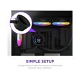 thumbnail image 5 of NZXT Kraken Elite RGB 240mm - RL-KR24E-B1 – RGB AIO CPU Liquid Cooler – Customizable LCD Display - 2 x F120RGB Core Fans Radiator Fans Black LGA 1700 / AM5 Compatible, 5 of 7