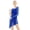 Royal_Blue, variant on renvena Women Girls Lyrical Ballet Dance Costume Single Long Sleeve Asymmetric Leotard Dress