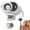 White, variant on 2026 Car Clip on Air Conditioner Fan with LED Display,portable car air conditioners,USB Rechargeable Battery Powered Gadget 360°Rotation Adjustable 199 Speeds Truck Tent(Green)
