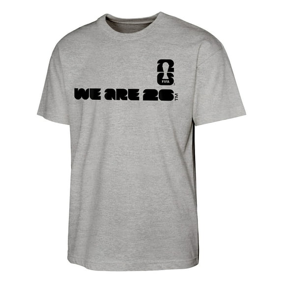 Men's Heather Gray FIFA World Cup 2026 We Are Graphic T-Shirt
