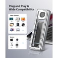 thumbnail image 2 of ORICO 40Gbps M.2 NVMe SSD Enclosure with Cooling Fan, Tool-Free Installation Aluminum Crystal NVMe Case, Support 2280 M2 Solid State Drive, Compatibl, 2 of 7