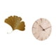 thumbnail image 5 of Esculturas de pared de hojas,Esculturas de pared de hierro forjado con hojas de ginkgo,Escultura de pared con hojas de ginkgo para colgar,Reloj de pared redondo,Reloj de pared de madera maciza, 5 of 8