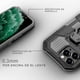 thumbnail image 5 of Funda de Uso Rudo Atti Para VIVO V21 Robot Clip Case Negro Mas Mica 9D 2pz, 5 of 7