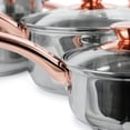 thumbnail image 6 of Gibson Home Ansonville 8 Piece Stainless Steel Cookware Set with Rose Gold Handles, 6 of 9