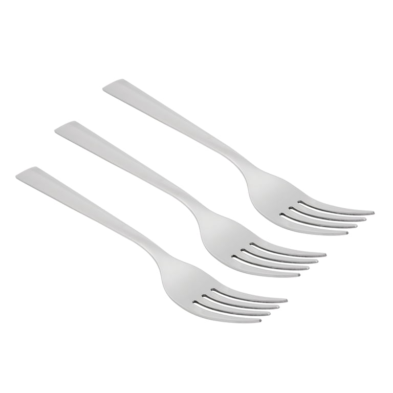 Mainstays Chiazza Stainless Steel Everyday Dinner Fork, 3 Piece
