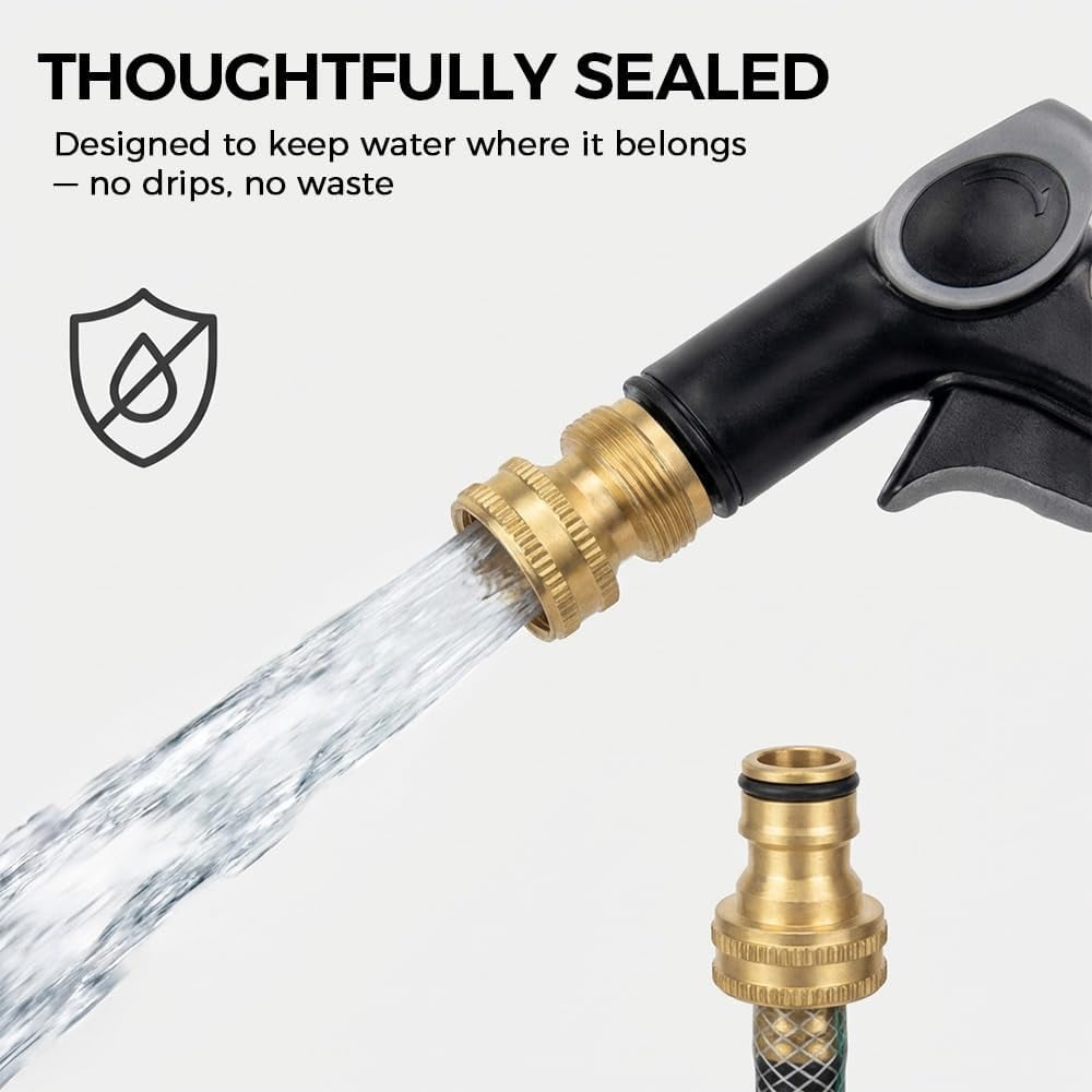 Compact Pressure Washer with 360° Rotating,Multi Function High Pressure Hose Nozzle for Cleaning Yard Car Driveways