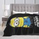 thumbnail image 3 of Manta de microfibra ultra suave de MinionS con estampado de moda en 3D para todas las estaciones, para sofá, cama, manta cálida, perfecta para niños, adultos, regalo de cumpleaños familiar, 80 x 60, 3 of 5