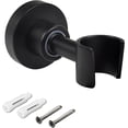 thumbnail image 1 of ZHAOCHENG Soporte para cabezal de ducha de pared de acero inoxidable SUS304, soporte para cabezal de ducha ajustable, negro mate, A13021B, 1 of 5