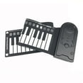 thumbnail image 4 of Roll Up Electronic Piano Keyboard 49 Keys Portable Foldable Music Keyboard with 16 Tones 10 Rhythms for Beginners Travel Practice, 4 of 6