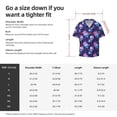 thumbnail image 5 of Sikiie Skull starry sky flower leaf Men's Wrinkle Free Untucked Cuban Shirt Business Casual Button Down Shirts Short Sleeve ShirtX-Large, 5 of 5