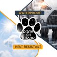 thumbnail image 5 of Magnet Me Up Dogs on Board Bold Pawprint Magnet Decal, 5 Inch, Vinyl Automotive Magnet, 5 of 7