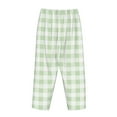 thumbnail image 5 of Fotbe Green Checkboard Women's Pajama Pants,Sleepwear Pants,Pj Bottoms Drawstring And Pockets-XX-Large, 5 of 9