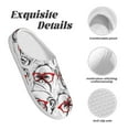 thumbnail image 5 of Daiia Monkey Print Women’s Fuzzy Slippers Memory Foam Lightweight House Shoes Cozy Loafer Flannel House Shoes-42/43, 5 of 7