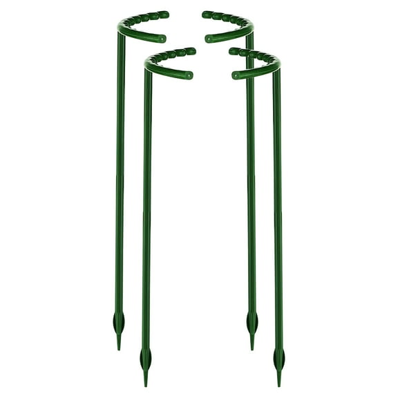 Plant Support under $5! Xqxayjr Plant Support Cage Semi Circular, Plastic Flower Support for Potted Plants, Garden Plant Stake for Vines, Indoor Outdoor Plant Growth Frame