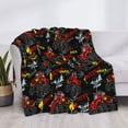 thumbnail image 3 of Yiaed Monster Truck Print Blanket Throw Blanket Soft Cozy Flannel Blanket for Home Bed Sofa Couch Chair-80"x60", 3 of 6