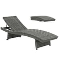 thumbnail image 1 of Outsunny Adjustable Outdoor Chaise Lounge with Reclining Grey, 1 of 10