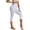 White, variant on Shapewear for Women Capris Leggings Tummy Control High Waist Shaper Butt Lifting