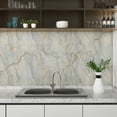 thumbnail image 3 of CHIHUT 17.7"×236" Glossy Marble Contact Paper for Countertops Waterproof Self-Adhesive Removable Marble Wallpaper for Walls Thick Vinyl Film Kitchen Peel and Stick Countertops Paper for Table Bathroom, 3 of 9