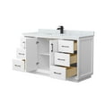thumbnail image 3 of Wyndham Collection WCF414160SWHCMUNSMXX Strada 60" Free Standing Single Basin Vanity Set -, 3 of 7