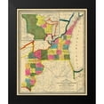 thumbnail image 2 of Abel 15x18 Black Modern Framed Museum Art Print Titled - Wisconsin Territory - Abel 1838, 2 of 5