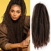 3Packs 24inch Marley Twist Hair Long Afro kinky Twist Marley Hair for Twists Braiding Hair Extension Synthetic Fiber Marley Braid Crochet Hair(T30#)