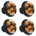 thumbnail image 2 of 4 Pcs Thanksgiving Pumpkin Knobs for Kitchen Cabinet Cupboard Dresser Bookcase Drawer Pulls Handles Round Home Decor, 2 of 8