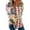 Khaki, variant on Aloohaidyvio Sweatshirts Womens Fashion Loose Turtleneck Print Zip Long Sleeve Sweatshirt Top Blouse