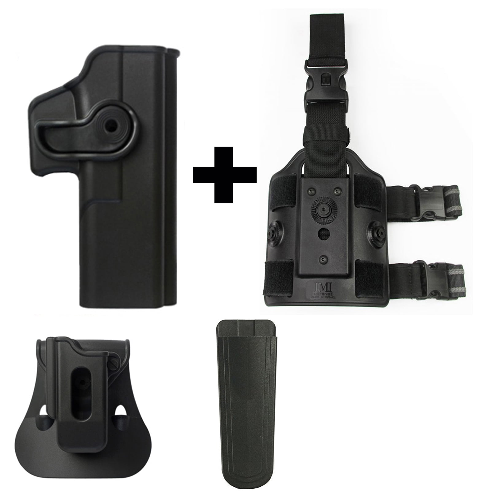 IMI Defense Glock 20//21 GEN 4 Roto Retention Tactical Pistol Handgun Holster Double Magazine Mag Pouch